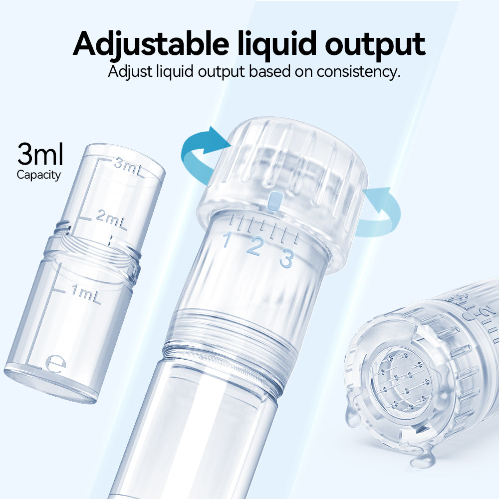 Hydra Pen H5 çıkarılabilir 3 ml kartuş haznesi ve manuel akış ayar halkası
