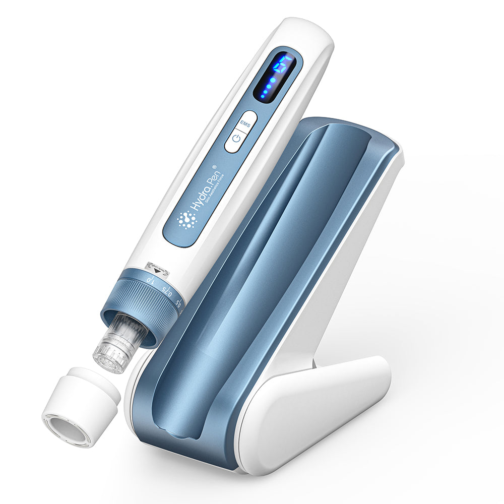 Kartuşu, koruyucu kapağı ve uyumlu duraklatma standıyla Çelik mavisi Hydra Pen H5